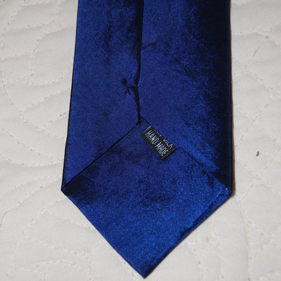 Firsite Blue 100% Silk Tie - Picture 4 of 4